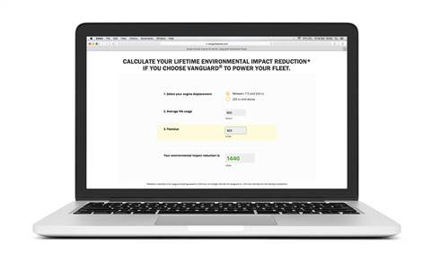 VNG Environmental Impact Reduction Calculator Image