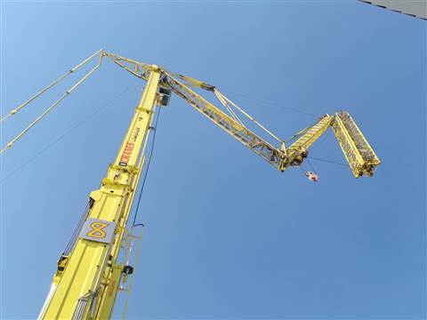 Spierings cranes can be erected and ready to go in 11 minutes, the company said